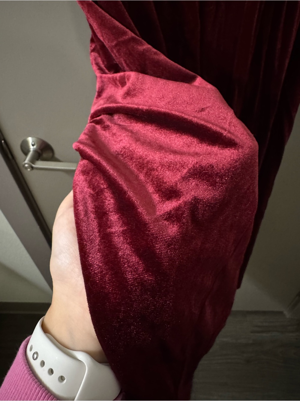 Dry Goods Velvet Tie Strap Dress - Picture 3 of 4